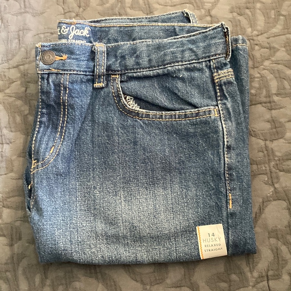 Cat and Jack jeans size 14 husky brand new with tags